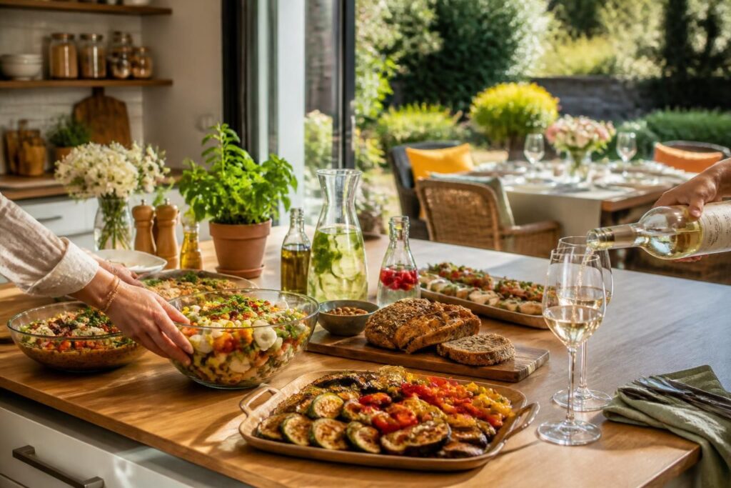 découvrez comment préparer un repas d'été à l'avance pour recevoir vos invités sans stress et profiter pleinement des moments conviviaux.