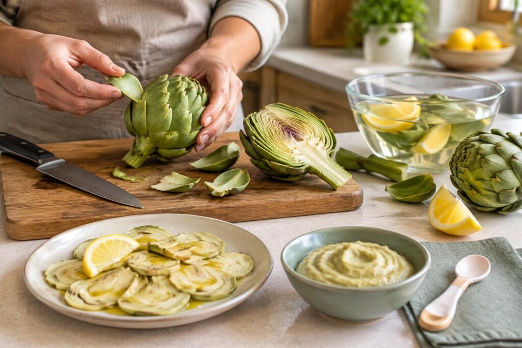 découvrez comment préparer facilement un artichaut frais, cru ou destiné à bébé, avec des conseils simples pour le nettoyer et le cuisiner.