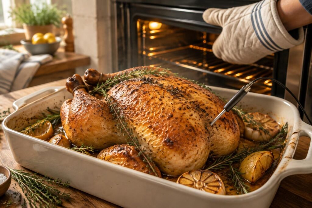 découvrez le temps et la température idéals pour cuire un poulet rôti au four, avec des astuces simples pour obtenir une peau dorée et une chair tendre et juteuse.